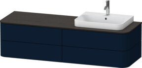 Duravit Waschtischunterschrank Happy D.2 Plus in Blau matt, Breite: 160 cm, Tiefe: 55 cm, Höhe: 40,8 cm - Bild 1