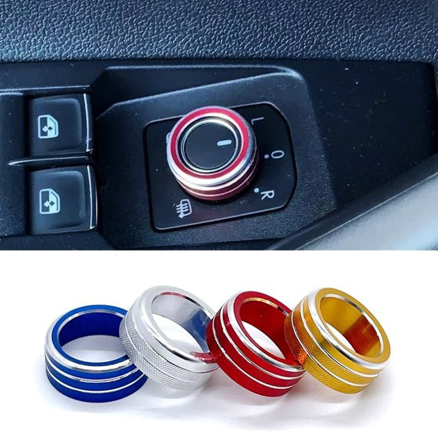Dekorative Ring Abdeckung für den Rückspiegel-Einstellknopf von Volkswagen Passat und Touareg - Bild 1