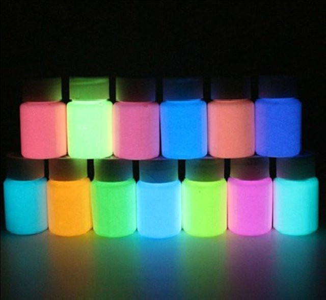 Leuchtendes Epoxidharz Pigment in Multicolour für DIY-Projekte, 15 g pro Flasche - Bild 1