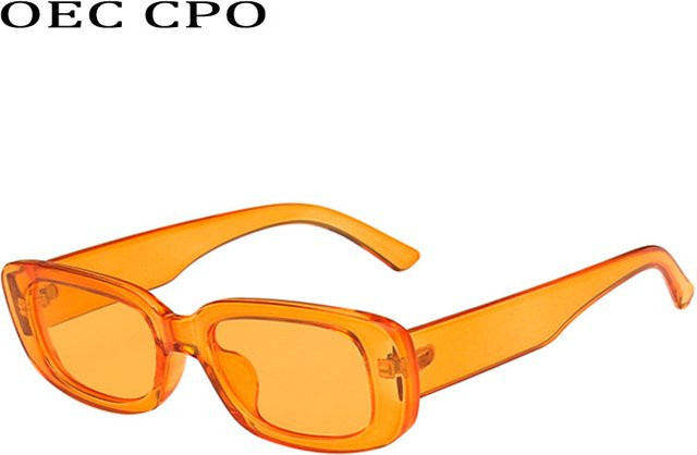 OEC CPO Sonnenbrille, quadratisch, Kunststoff, Orange, Damen - Bild 1