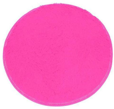 Runde Bodenmatte von Orionis aus Korallenvlies in Pink, Durchmesser: 40 cm - Bild 1