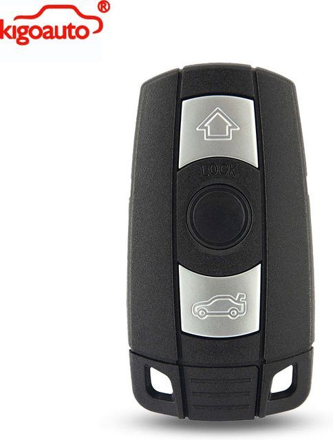 Kigoauto Smart Key Hülle für BMW 3-Tasten-Schlüssel in Schwarz - Bild 1