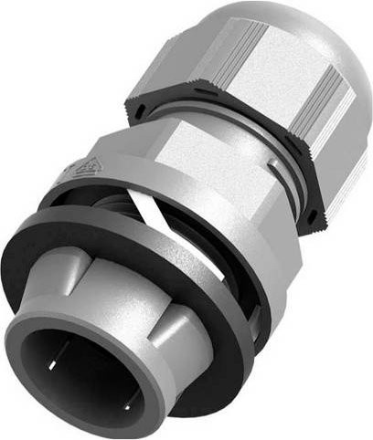 Schneider Electric Kabelverschraubung NSYCGSP20 SNAP-IN Quick Fixing M20 aus Polyamid in Grau, IP68, UV-beständig - Bild 1