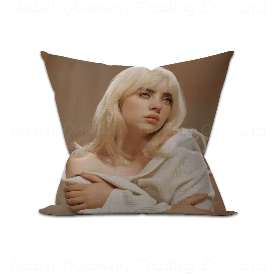 Personalisierter Kissenbezug Billie Eilish Design von kayoom für dein Sofa und Wohnzimmer, quadratisch, 30 x 30 cm - Bild 5