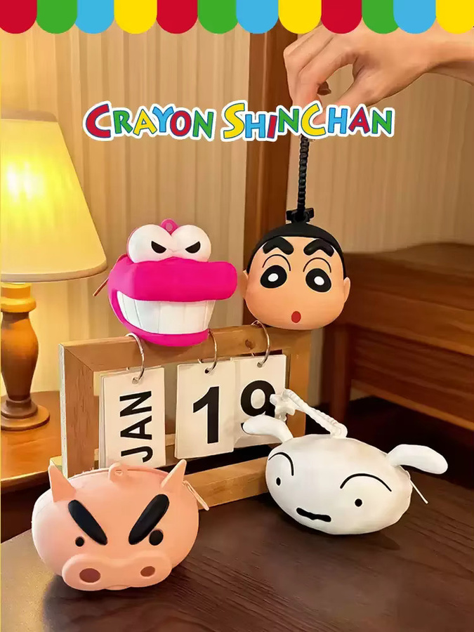 52TOYS Schlüsselanhänger Crayon Shinchan Shiro Silikon, Mini-Geldbörse - Bild 2