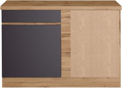 HELD MÖBEL Eckunterschrank Tampa in Grau Matt, B/H/T: 120 x 86 x 60 cm - Bild 1