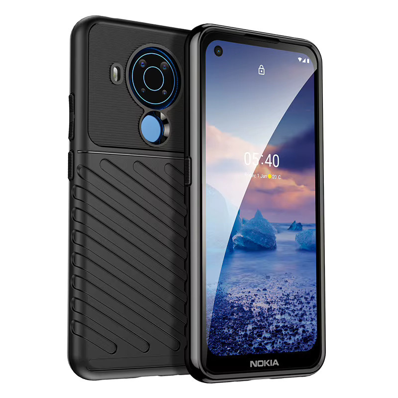Stoßfeste Silikon-Schutzhülle für Nokia 5.4 in Grün - Bild 3