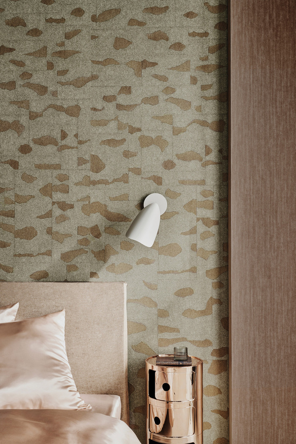 Omexco Tapete Timor arc63 in Grün, Braun und Beige mit abstraktem Naturdesign aus Vlies - Bild 1