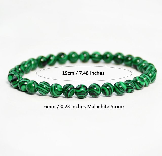YULIN Armband, Malachit, Grün, Schwarz, Unisex - Bild 1