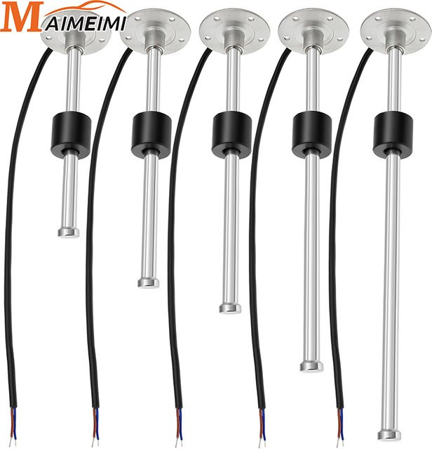MAIMEIMI Kraftstoffstandsensor aus Edelstahl in Silber für Auto, Boot und Marine, 0-100% Ohm, 12V/24V - Bild 1