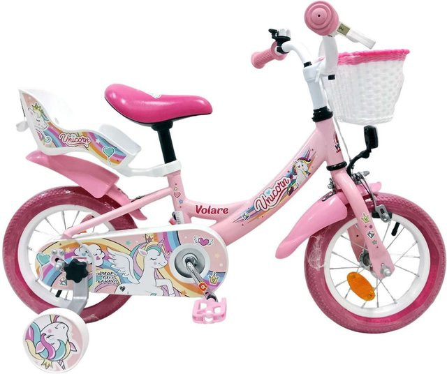 VOLARE Kinderfahrrad Unicorn, 12 Zoll, rosa - Bild 1