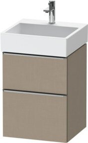Duravit Waschtischunterschrank D-Neo Beige Wandmontage mit Tür und Schublade B/T/H: 48,4 x 44,2 x 62,5 cm - Bild 1