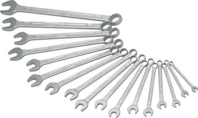 Hazet Ringmaulschlüsselsatz 600N 30-teilig aus Chrom-Vanadium-Stahl in Silber, Schlüsselgrößen 5,5-41 mm - Bild 1