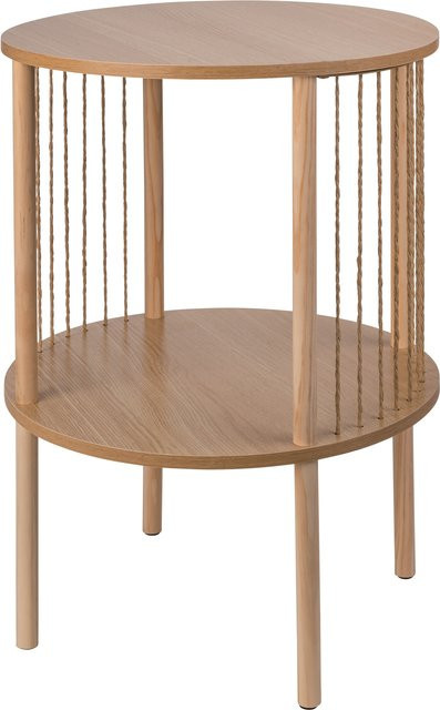 LIVARNO Beistelltisch modern in Kiefer Optik, braun, B/T/H: 40 x 40 x 55 cm - Bild 1