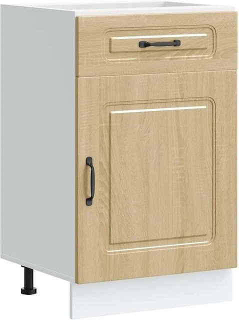 vidaXL Küchenunterschrank Kalmar in Sonoma-Eiche, modern, braun, B/T/H: 50 x 46 x 81,5 cm - Bild 1