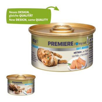 PREMIERE Soft Mousse Nassfutter Katze Adult Huhn 18 x 85 g - Bild 2