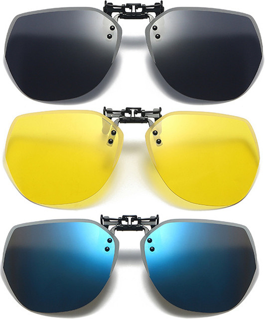 VIVIBEE Sonnenbrille Clip-on, polarisiert, schwarz, unisex - Bild 1