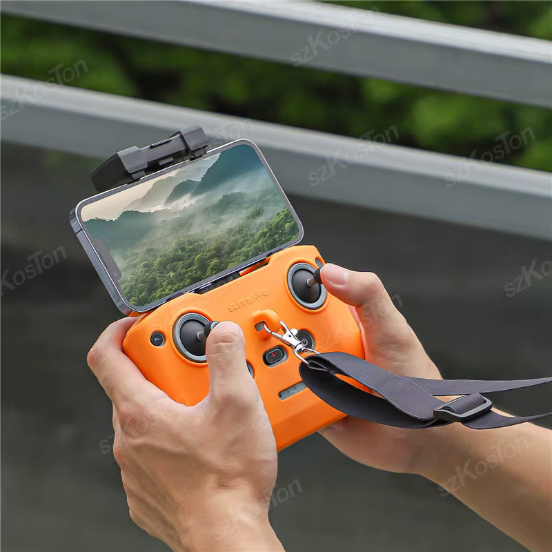 DJI Silikon Schutzhülle AntiScratch und staubdicht für DJI Neo, Mini 4 Pro, Mini 3 Pro, Air 3S sowie RC N3, N2, N1 Fernsteuerung in Grau - Bild 2