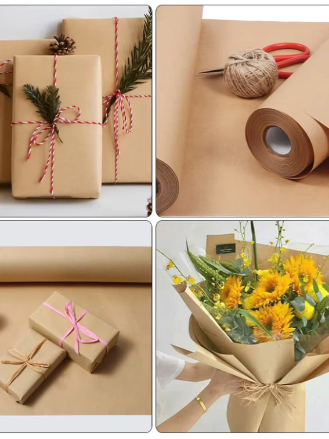 Kraftpapierrollen für Geschenkverpackungen und Bastelarbeiten, Breite: 38 cm - Bild 3