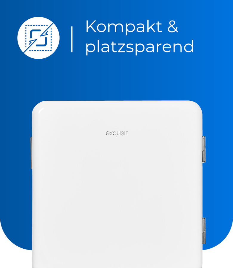 Exquisit Mini Kühlschrank CKB45-0-031F weiss mit 47 l Nutzinhalt - Bild 3