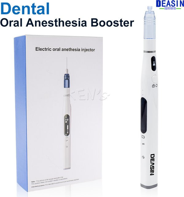 DEASIN Dental-Injektor für orale Anästhesie, tragbar und kabellos, schmerzlose lokale Anästhesie mit LCD-Display, weiß - Bild 1