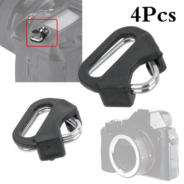 4er-Set Kamera Gürtel Haken und Schultergurt-Ersatz mit Dreieck-Split-Ringen für Fujifilm, Olympus und Pentax Kameras - Bild 1