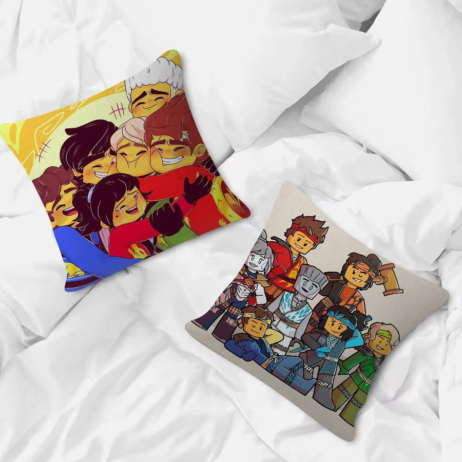 Kayou Ninjago Kissenbezug mit Cartoon-Print in Multicolour, 30 x 30 cm - Bild 3