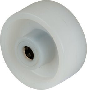 BS Kunststoffrad Rolle in Weiß - Bild 1