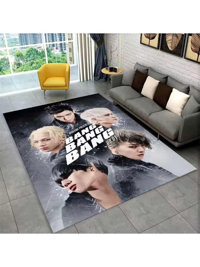 MINISO Kpop Bigbang G Dragon Musikstar-Teppich, rutschfeste Bodenmatte in Multicolour für Wohnzimmer, Schlafzimmer oder Kinderzimmer - Bild 2