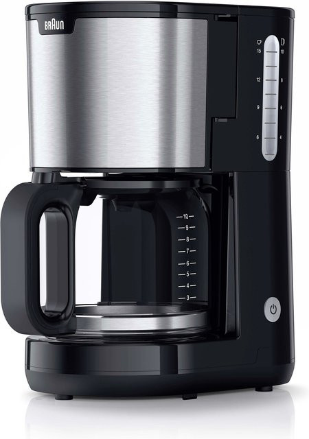 Braun PurShine KF 1500 Filterkaffeemaschine in Schwarz mit Glaskanne - Bild 1