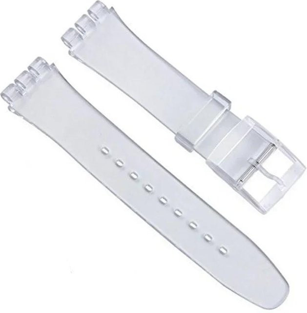 RX-Panjia Uhrenarmband Silikon, Weiß, Unisex, 17mm - Bild 1