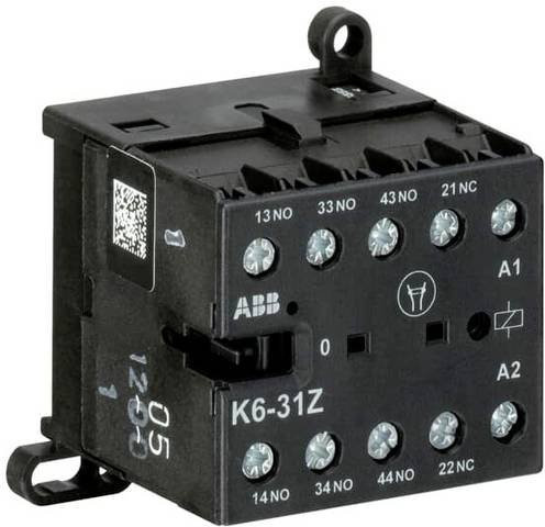 ABB K6-31Z-01 Schalter Schwarz mit 3 Schließern und 1 Schließer 24V 3A - Bild 1