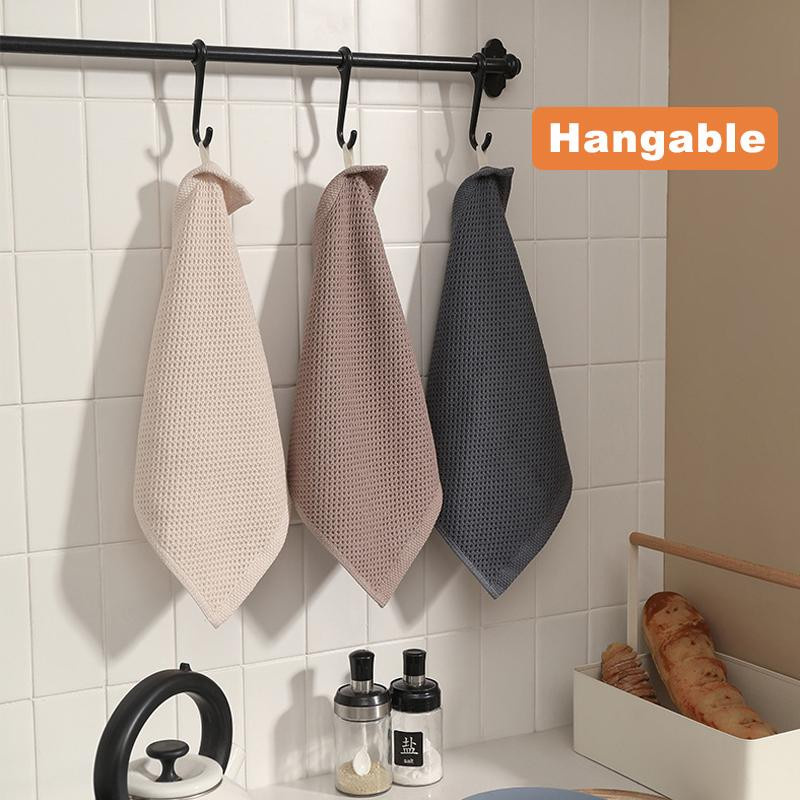 2er-Set saugfähige Baumwolltücher im Waffelmuster von Household supplies MH - Bild 3