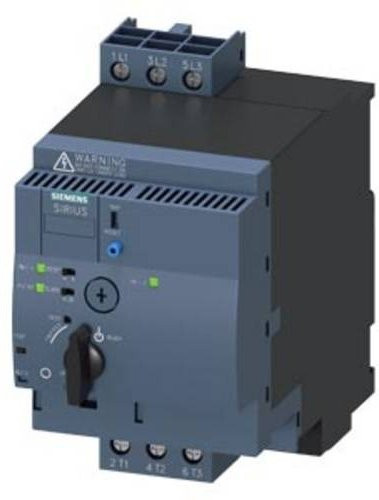 Siemens Wendestarter 3RA6250-1BB34 in Grau, Motorleistung 0.37kW bei 400V, Nennstrom 1.25A, 690V - Bild 1