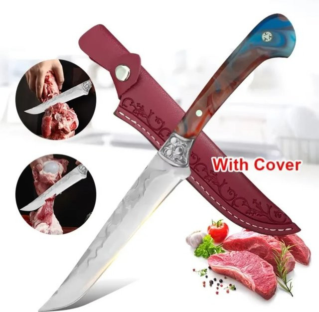GuanQi Profi Ausbeinemesser aus geschmiedetem Edelstahl mit Harz-Griff für Fleisch, Obst und Gemüse - Bild 1
