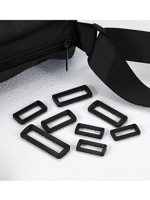 10 Stück Looploc seitliche Entriegelungsschnallen von MEIGEMEI aus Kunststoff in Schwarz, Rechteck-Ringe für Rucksackgurte und Taschen, Breite: 15 mm bis 50 mm - Bild 6