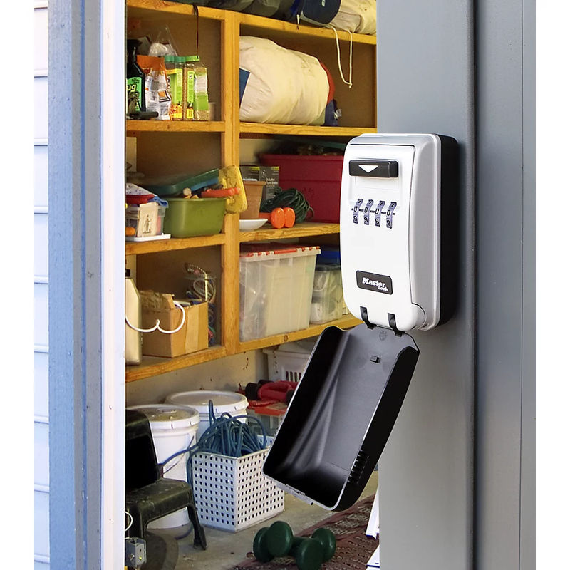 Master Lock Select Access elektronischer Schlüsseltresor mit beleuchteten Zahlenrädern zur Wandmontage in Schwarz-Grau - Bild 2