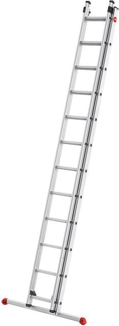Hailo ProfiStep duo S80 Schiebeleiter aus Aluminium in Silber mit einer maximalen Arbeitshöhe von 6,75 m - Bild 1