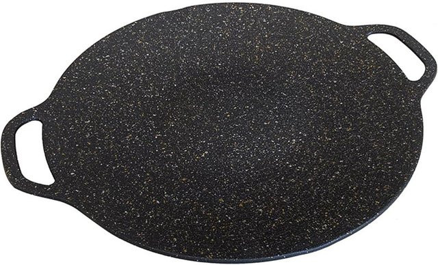 Super Six Antihaft-Grillpfanne aus Edelstahl in Schwarz, Durchmesser: 36 cm - Bild 1