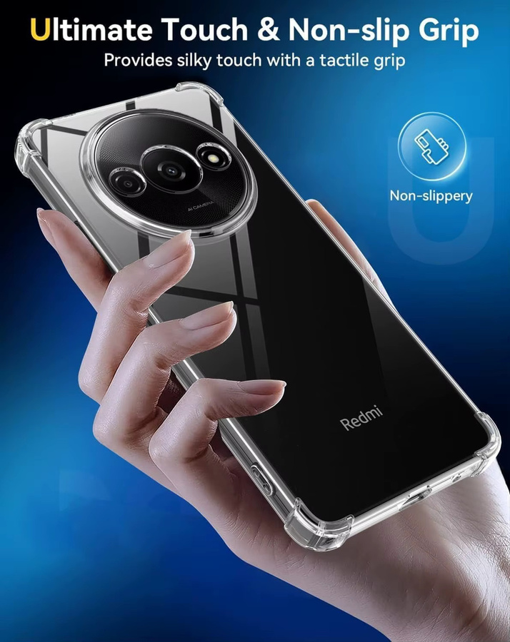 Transparente und stoßfeste TPU-Handyhülle für dein Redmi A3 - Bild 3