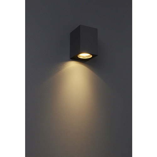 Näve Außenwandleuchte Cubus in Anthrazit, moderne LED-Wandlampe für Garten und Terrasse, B/T/H: 10 x 7,8 x 7 cm - Bild 3