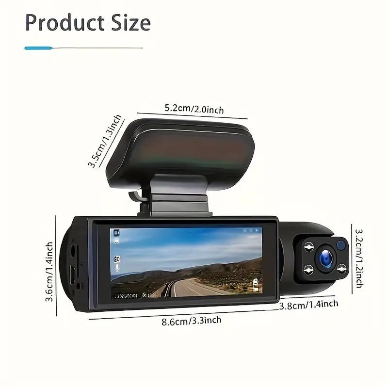 LIAESMART Dual Dashcam 1080P Full HD mit 3,16-Zoll-LCD-Display, 170 Grad Weitwinkel, Nachtsicht und 24-Stunden-Parküberwachung, Schwarz - Bild 9
