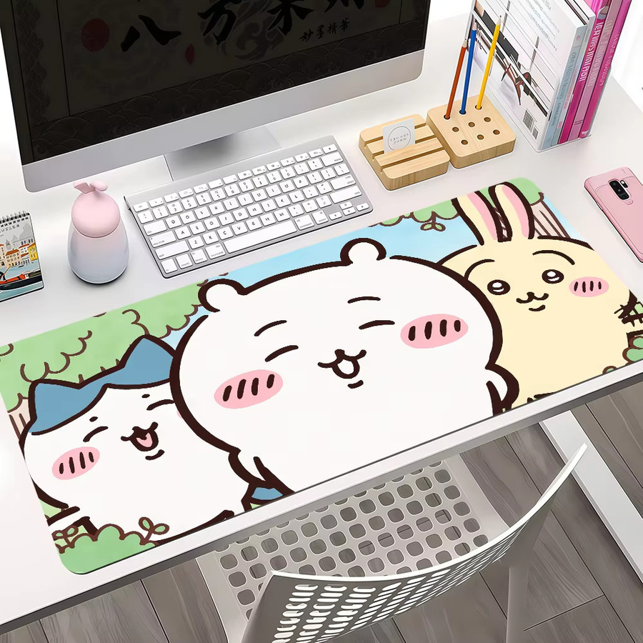 Cartoon C-Chiika-waE Niediges Usagi Mauspad in Multicolour, rutschfeste und verstärkte Gaming-Schreibunterlage für Büro und Studenten - Bild 5