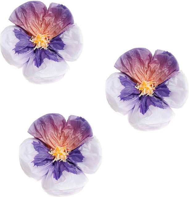 Rico Design Seidenpapierblumen Stiefmütterchen in Lila - Bild 1
