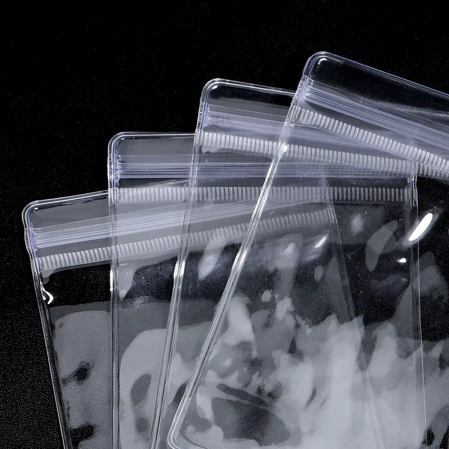20 Stück transparente selbstdichtende PVC-Beutel aus Kunststoff zur Aufbewahrung von Schmuck wie Halsketten, Ohrringen und Perlen - Bild 2