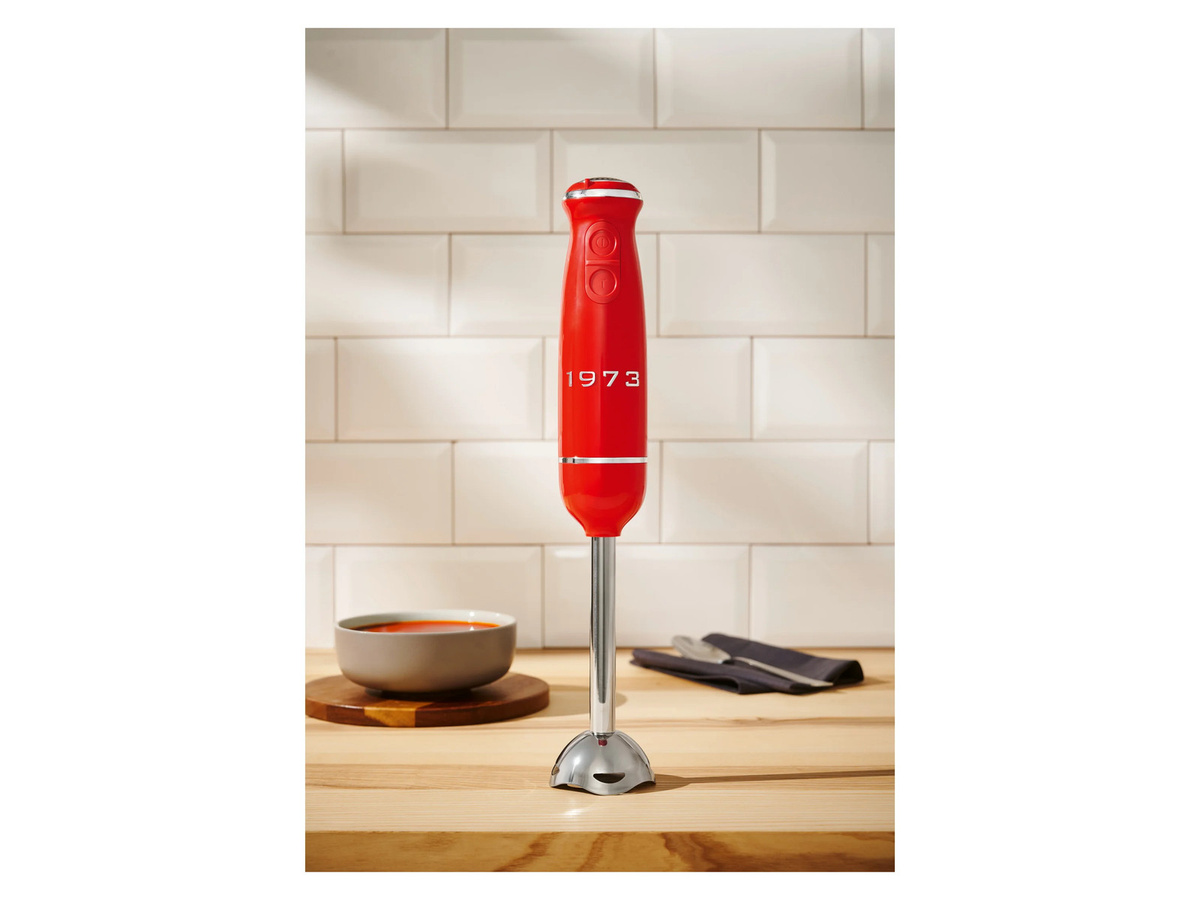 SILVERCREST Stabmixer-Set Retro 1973 SSMSR 600 A1 in Rot - Bild 2