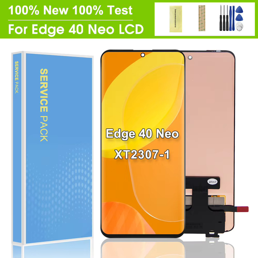 Motorola Edge 40 Neo LCD Bildschirm Ersatz mit Digitizer Montage Touch in Schwarz kompatibel mit Moto XT2307-1 - Bild 2