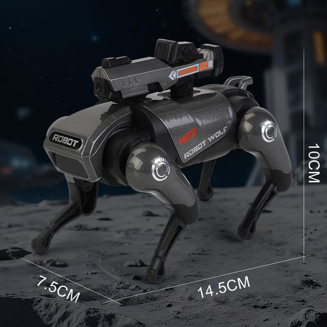 Linyi toy car Roboterwolf Miniaturmodell, Metall, mit Sound und Licht, ab 14 Jahre - Bild 1