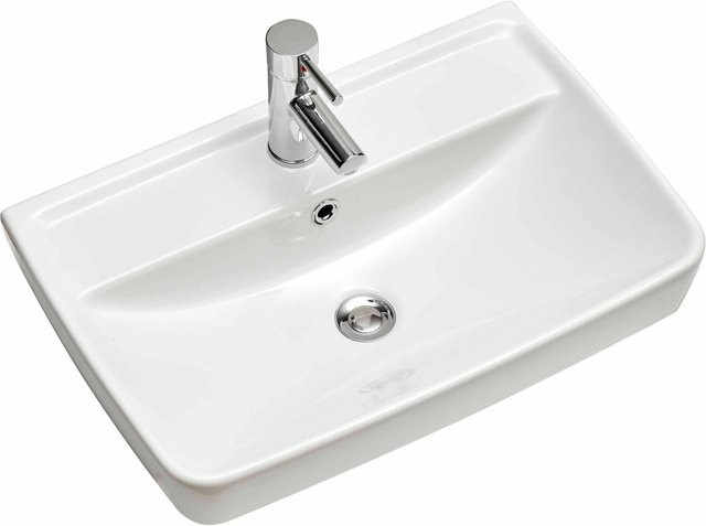 Pelipal Aufsatzwaschbecken Quickset 357 aus Keramik in Weiß, Breite: 60 cm - Bild 1