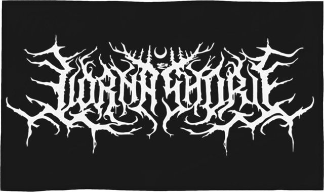 Lorna Shore Logo Baumwollhandtuch von Creative Man, schnelltrocknend und saugfähig, B: 80 cm, H: 130 cm - Bild 1